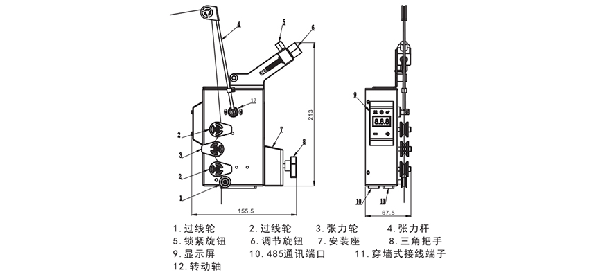 Schematic diagram of the external structure